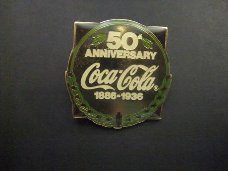 Coca Cola 50 anniversary 1886-1936